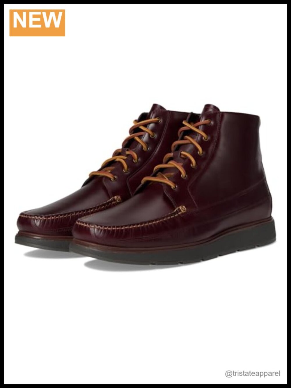 Cole Haan Men's Waterproof Leather Moc Toe Tall Boots